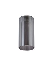 Giuseppe 7x15cm Slim Tube Ribbed (AK) Smoke Glass Shade