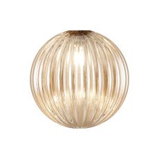 Giuseppe 15cm Segment (AL) Round Cognac Globe Glass Shade