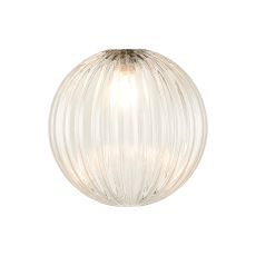 Giuseppe 15cm Segment (AL) Round Clear Globe Glass Shade