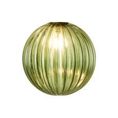 Giuseppe 15cm Segment (AL) Round Moss Green Globe Glass Shade