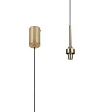 Giuseppe 6cm Antique Brass 1 Light G9 Universal 2m Drop Single Pendant (FRAME ONLY), For A Vast Range Of Glass Shades