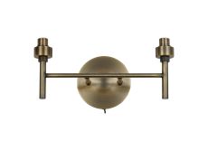 Giuseppe Antique Brass 2 Light G9 Universal Switched Wall Lamp (FRAME ONLY), For A Vast Range Of Glass Shades
