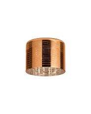 Giuseppe 15x11cm Short Cylinder (B) Lined Dark Copper Glass Shade