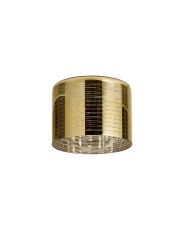 Giuseppe 15x11cm Short Cylinder (B) Lined Gold Glass Shade