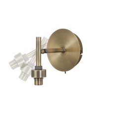 Giuseppe Antique Brass 1 Light Adjustable G9 Switched Wall Lamp (FRAME ONLY), For A Vast Range Of Glass Shades (Up To 200g & 150mm Height)