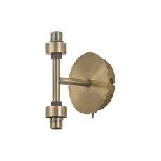 Giuseppe Antique Brass 2 Light G9 Universal Switched Up / Down Wall Lamp (FRAME ONLY), For A Vast Range Of Glass Shades