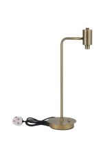 Giuseppe Antique Brass 1 Light G9 Reader Table Lamp Without Shade, For A Vast Range Of Glass Shades (Up To 200g & 150mm Height)
