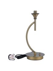 Giuseppe Antique Brass 1 Light G9 Vertical Table Lamp Without Shade, For A Vast Range Of Glass Shades