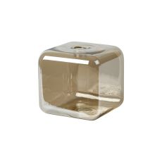 Giuseppe 13x13x12.5cm Smooth Squircle (P) Glass Shade Cognac