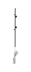 Giuseppe Satin Black 85cm 2 Light G9 Universal Switched Plug-In Wall Lamp (FRAME ONLY), For A Vast Range Of Glass Shades
