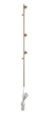 Giuseppe French Gold 1.2m 3 Light G9 Universal Switched Plug-In Wall Lamp (FRAME ONLY), For A Vast Range Of Glass Shades