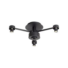 Giuseppe 37.5cm Satin Black 3 Light G9 Universal Semi Flush Light (FRAME ONLY), For A Vast Range Of Glass Shades