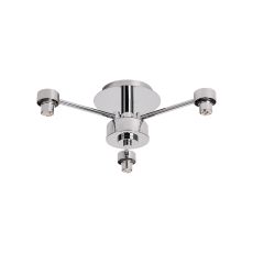 Giuseppe 37.5cm Polished Chrome 3 Light G9 Universal Semi Flush Light (FRAME ONLY), For A Vast Range Of Glass Shades