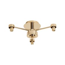 Giuseppe 37.5cm French Gold 3 Light G9 Universal Semi Flush Light (FRAME ONLY), For A Vast Range Of Glass Shades
