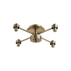 Giuseppe 40cm Antique Brass 4 Light G9 Semi Flush Light (FRAME ONLY), For A Vast Range Of Glass Shades