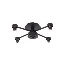Giuseppe 40cm Satin Black 4 Light G9 Universal Semi Flush Light (FRAME ONLY), For A Vast Range Of Glass Shades
