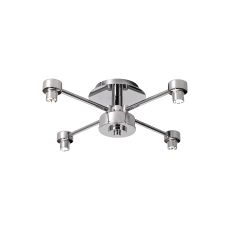 Giuseppe 40cm Polished Chrome 4 Light G9 Universal Semi Flush Light (FRAME ONLY), For A Vast Range Of Glass Shades