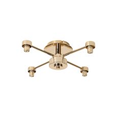 Giuseppe 40cm French Gold 4 Light G9 Universal Semi Flush Light (FRAME ONLY), For A Vast Range Of Glass Shades