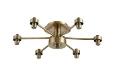 Giuseppe 45cm Antique Brass 6 Light G9 Semi Flush Light (FRAME ONLY), For A Vast Range Of Glass Shades