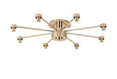 Giuseppe 70cm French Gold 8 Light G9 Universal Semi Flush Light (FRAME ONLY), For A Vast Range Of Glass Shades
