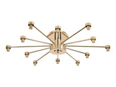 Giuseppe 85cm French Gold 12 Light G9 Universal Semi Flush Light (FRAME ONLY), For A Vast Range Of Glass Shades