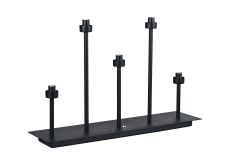 Giuseppe Satin Black 5 Light G9 Rectangular Touch Switch Table Lamp Without Shade, For A Vast Range Of Glass Shades