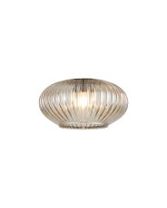 Giuseppe 16x9cm Oval Sphere Ribbed (Q) Champagne Glass Shade