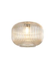 Giuseppe 18x13cm Pumpkin Shaped Ribbed (R) Champagne Glass Shade