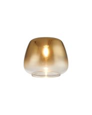 Giuseppe 15x12cm Trapezium (S) Gold Fade/Clear Glass Shade