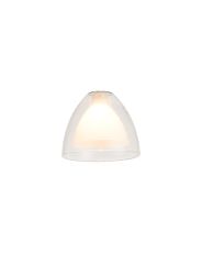 Giuseppe 12x10cm Curved Cone Clear With Inner Opal Cone (U) Glass Shade