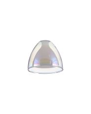 Giuseppe 12x10cm Curved Cone Iridescent With Inner Opal Cone (U) Glass Shade