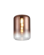Giuseppe 12x17cm Cylinder Glass Shade (AD), Copper Fade/Clear