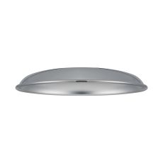 Giuseppe 18x2.8cm Flat Round (MD) Polished Chrome/Silver Painted Metal Shade