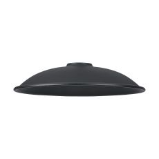 Giuseppe 18x4cm Shallow Dome Round (ME) Satin Black/Satin Black Metal Shade