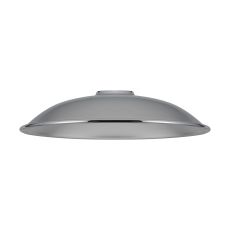 Giuseppe 18x4cm Shallow Dome Round (ME) Polished Chrome/Silver Painted Metal Shade