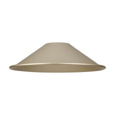 Giuseppe 18x4.8cm Shallow Cone (MF) Satin Beige Metal Shade