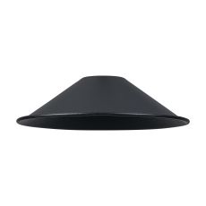 Giuseppe 18x4.8cm Shallow Cone (MF) Satin Black/Satin Black Painted Metal Shade