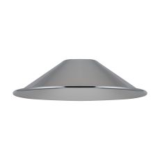 Giuseppe 18x4.8cm Shallow Cone (MF) Polished Chrome/Silver Painted Metal Shade