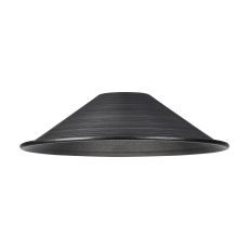 Giuseppe 18x4.8cm Shallow Cone (MF) Pewter/Light Pewter Painted Metal Shade