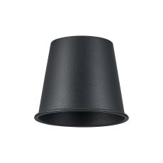 Giuseppe 13.5x11cm Cone (MG) Satin Black/Satin Black Metal Shade