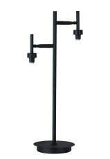 Giuseppe Satin Black 2 Light G9 Reader Table Lamp Without Shade, For A Vast Range Of Glass Shades (Up To 200g)