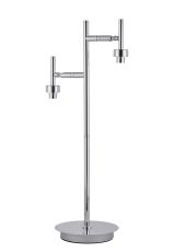 Giuseppe Polished Chrome 2 Light G9 Reader Table Lamp Without Shade, For A Vast Range Of Glass Shades (Up To 200g)