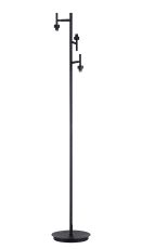 Giuseppe Satin Black 3 Light G9 Floor Lamp Without Shade, For A Vast Range Of Glass Shades (Up To 200g)