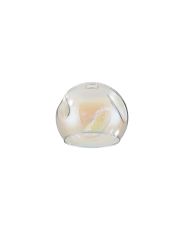 Giuseppe 14x12cm Open Mouth (Z) Round With Oval Dimples Iridescent Globe Glass Shade