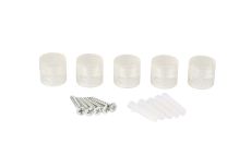 Briciole PC Wall/Ceiling Universal Cable Clamp For Fabric Cables, Clear (5 Pack)