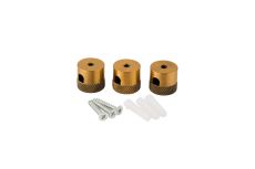 Briciole Metal Wall/Ceiling Universal Cable Clamp For Fabric Cables, Gilt Bronze (3 Pack)