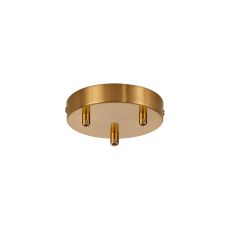Briciole 3 Hole 12cm Canopy/Ceiling Rose Kit Brass