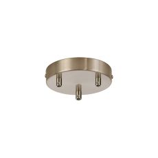 Briciole 3 Hole 12cm Canopy/Ceiling Rose Kit Satin Nickel