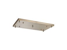 Briciole 5 Hole 550mm x 320mm Canopy/Ceiling Rose Kit Satin Nickel