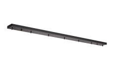Briciole 7 Hole 1400mm x 100mm Canopy/Ceiling Rose Kit Satin Black